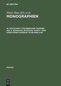 Cover: Festschrift f&uuml;r Eberhard Zwirner. Teil II. Hodschag, Batschka. Puhoi - Eine Egerl&auml;nder Mundart in Neuseeland - De Gruyter