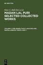 Cover: Madan Lal Puri: Selected Collected Works / Time Series, Fuzzy Analysis and Miscellaneous Topics - De Gruyter Mouton