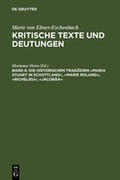 Cover: Marie von Ebner-Eschenbach: Kritische Texte und Deutungen / Die historischen Trag&ouml;dien &raquo;Maria Stuart in Schottland&laquo;, &raquo;Marie Roland&laquo;, &raquo;Richelieu&laquo;, &raquo;Jacob&auml;a&laquo; - De Gruyter