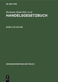 Abbildung von: §§ 343-382 - De Gruyter