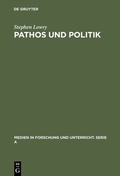 Cover: Pathos und Politik - De Gruyter
