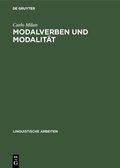 Cover: Modalverben und Modalit&auml;t - De Gruyter