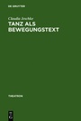 Cover: Tanz als BewegungsText - De Gruyter