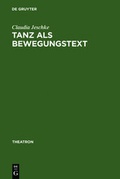 Cover: Tanz als BewegungsText - De Gruyter
