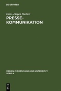 Cover: Pressekommunikation - De Gruyter