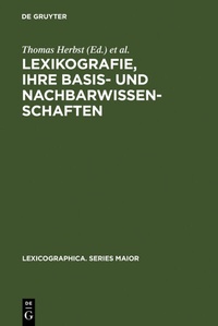 Abbildung von: Lexikografie, ihre Basis- und Nachbarwissenschaften - De Gruyter