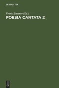 Cover: Poesia cantata 2 - De Gruyter