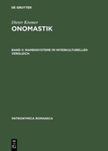 Cover: Namensysteme im interkulturellen Vergleich - De Gruyter
