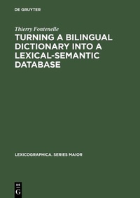 Abbildung von: Turning a Bilingual Dictionary into a Lexical-Semantic Database - De Gruyter