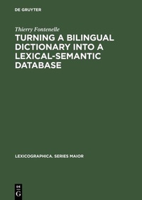 Abbildung von: Turning a Bilingual Dictionary into a Lexical-Semantic Database - De Gruyter