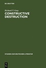Cover: Constructive Destruction - De Gruyter