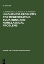Cover: Uniqueness Problems for Degenerating Equations and Nonclassical Problems - De Gruyter