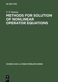 Abbildung von: Methods for Solution of Nonlinear Operator Equations - De Gruyter
