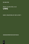 Cover: Einleitung; &sect;&sect; 1 bis 12 - De Gruyter