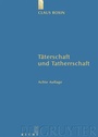 Cover: Täterschaft und Tatherrschaft - De Gruyter
