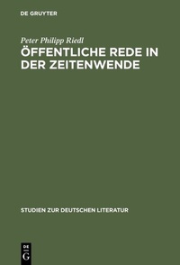 Abbildung von: Öffentliche Rede in der Zeitenwende - De Gruyter