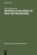 Cover: &Ouml;ffentliche Rede in der Zeitenwende - De Gruyter