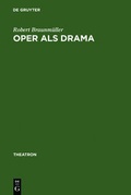 Cover: Oper als Drama - De Gruyter