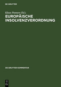 Abbildung von: Europäische Insolvenzverordnung - De Gruyter