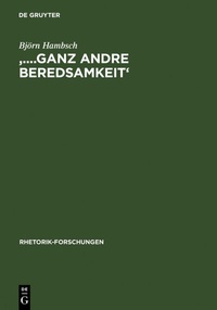 Abbildung von: '....ganz andre Beredsamkeit' - De Gruyter