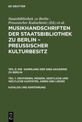 Cover: Katalog und Einf&uuml;hrung - De Gruyter Saur