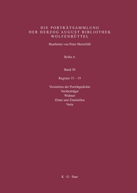 Abbildung von: Register 15-19 - De Gruyter Saur