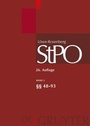 Cover: Löwe/Rosenberg. Die Strafprozeßordnung und das Gerichtsverfassungsgesetz / §§ 48-93 - De Gruyter