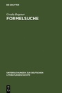 Cover: Formelsuche - De Gruyter