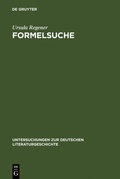 Cover: Formelsuche - De Gruyter