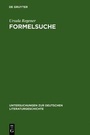 Cover: Formelsuche - De Gruyter