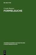 Cover: Formelsuche - De Gruyter