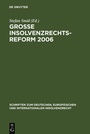 Bild: Große Insolvenzrechtsreform 2006 - De Gruyter