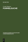 Cover: Formelsuche - De Gruyter