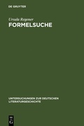Cover: Formelsuche - De Gruyter