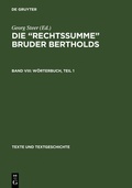 Cover: W&ouml;rterbuch - De Gruyter