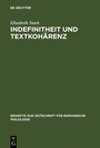 Cover: Indefinitheit und Textkohärenz - De Gruyter
