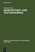 Cover: Indefinitheit und Textkoh&auml;renz - De Gruyter