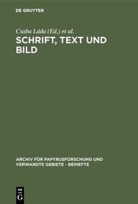 Enlarge image Cover: Schrift, Text und Bild - De Gruyter