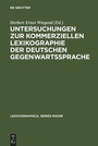 Bild: Untersuchungen zur kommerziellen Lexikographie der deutschen Gegenwartssprache. Band 2 - De Gruyter