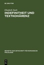 Cover: Indefinitheit und Textkohärenz - De Gruyter
