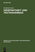 Cover: Indefinitheit und Textkoh&auml;renz - De Gruyter