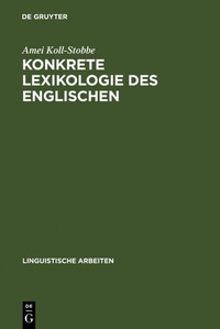 Abbildung von: Konkrete Lexikologie des Englischen - De Gruyter