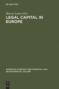 Abbildung von: Legal Capital in Europe - De Gruyter