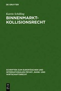 Cover: Binnenmarktkollisionsrecht - De Gruyter