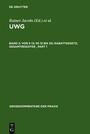 Cover: UWG / Vor § 13; §§ 13 bis 30; Rabattgesetz; Gesamtregister - De Gruyter