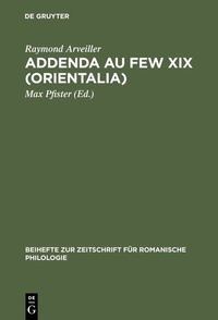 Abbildung von: Addenda au FEW XIX (Orientalia) - De Gruyter