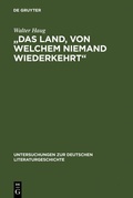 Cover: "Das Land, von welchem niemand wiederkehrt" - De Gruyter