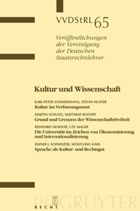 Abbildung von: Kultur und Wissenschaft - De Gruyter