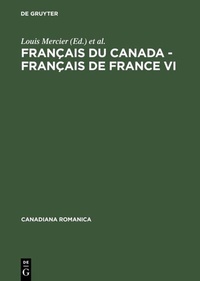 Abbildung von: Français du Canada - Français de France VI - De Gruyter