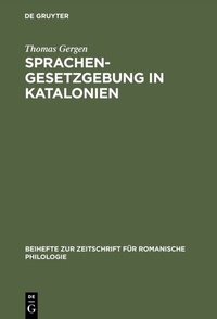 Abbildung von: Sprachengesetzgebung in Katalonien - De Gruyter